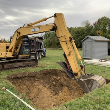 Starting excavation