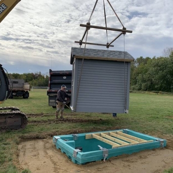 Setting C-11 building on composter