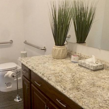No sink - Hand sanitizer