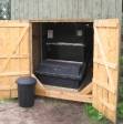 Hermit Island composter access doors