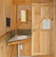 Hermit Island bathhouse interior