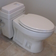 Residential foam-flush toilet